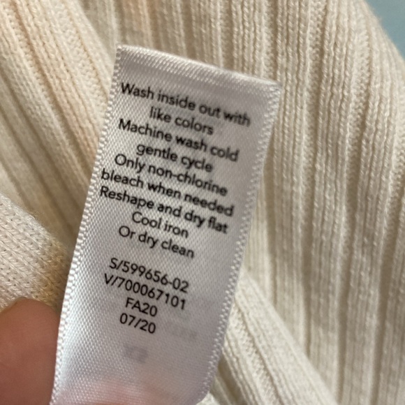 Athleta Womens Sz XS White Solstice Wrap Open Cardigan Merino Wool Blend Sweater - Picture 10 of 14